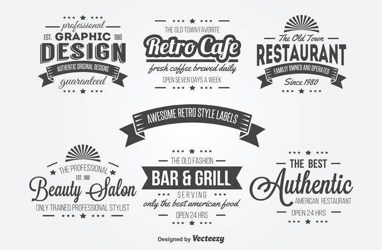 Old- Style Logo - 15 Free Vintage Logo & Badge Template Collections