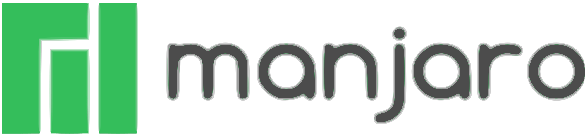 Manjaro Logo - File:Manjaro logo text.svg - Wikimedia Commons