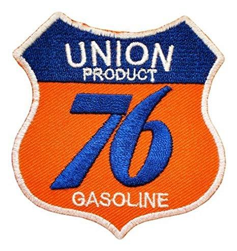 Orange and Blue 76 Logo - UNION 76 Gas station Oil gasoline Signs Shield GU01 Iron on Patch