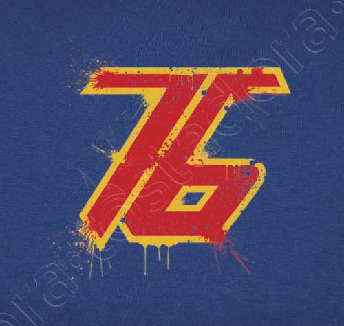 Orange and Blue 76 Logo - Soldier T Shirt. Tostadora.co.uk