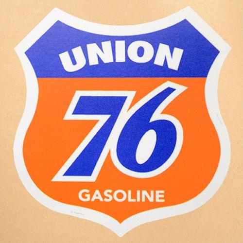 Orange and Blue 76 Logo - lazystore: Resin stickers / seals Union 76 Gasoline 76| oil GS-015 ...