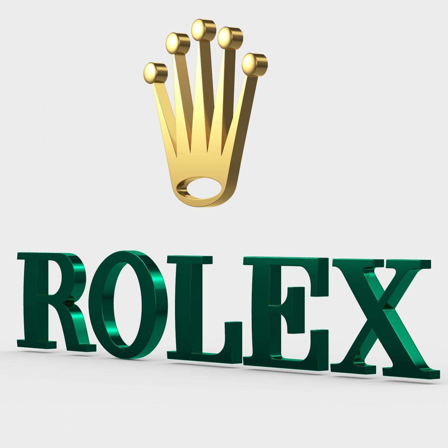 Rolex Logo - Rolex logo 3D Model in Jewellery 3DExport
