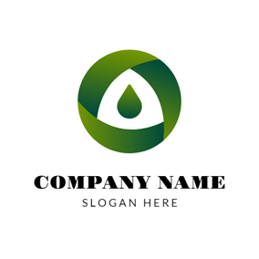 Green Circle and Airplane Logo - Free Environment & Green Logo Designs | DesignEvo Logo Maker