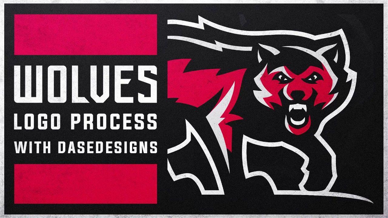 Red Wolves Sports Logo - Wolves Sports Logo | Adobe Illustrator Speedart | DaseDesigns - YouTube