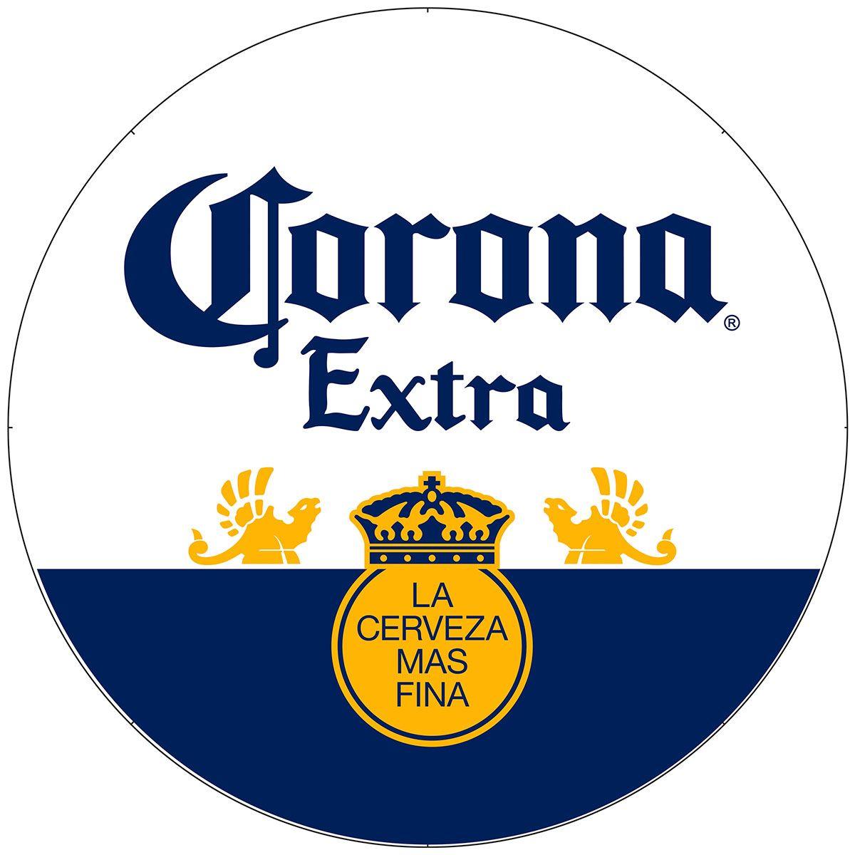 Corona Beer Logo - Corona Extra Beer Label Bar Stool with Back