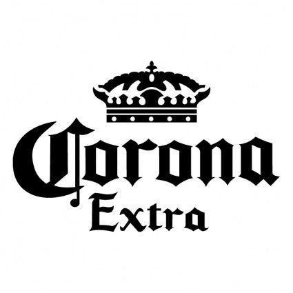 Corona Beer Logo - Corona Extra Beer Vinyl White Sticker 9''width By 5.5'' Height