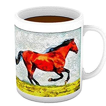 Old Red Horse Logo - Amazon.com: Old Red Horse - 15 Ounce Ceramic Coffee/Latte Mug By ...