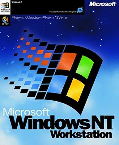 NT Windows 95 Logo - Amazon.com: Windows NT Workstation 4.0 (1-user license) [Old Version]
