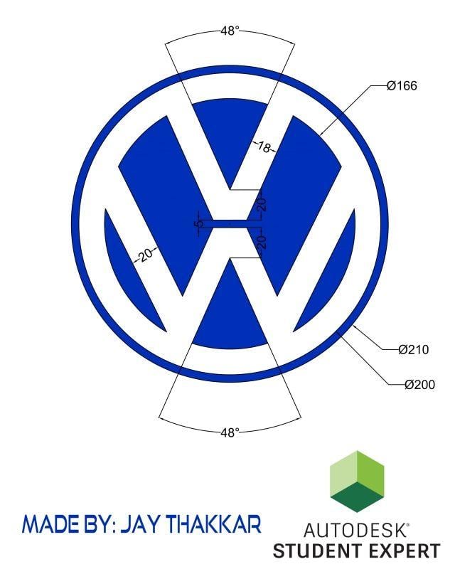 Recreated Vintage VW Logo Specification Poster For Download By ...