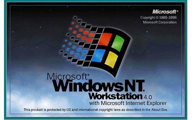 NT Windows 95 Logo - History of Windows: a blast from the past - Telegraph