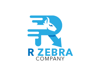 Zebra Company Logo - logo letter R Zebra Designed