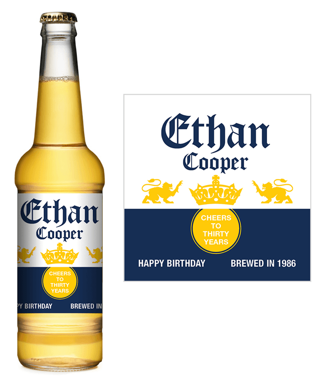 Corona Beer Logo - Corona Extra Birthday Beer Label - iCustomLabel