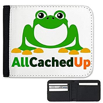 Frog Sports Logo - Geocaching Logo Folding Mens Ladies Childrens Wallet Tough Canvas ...
