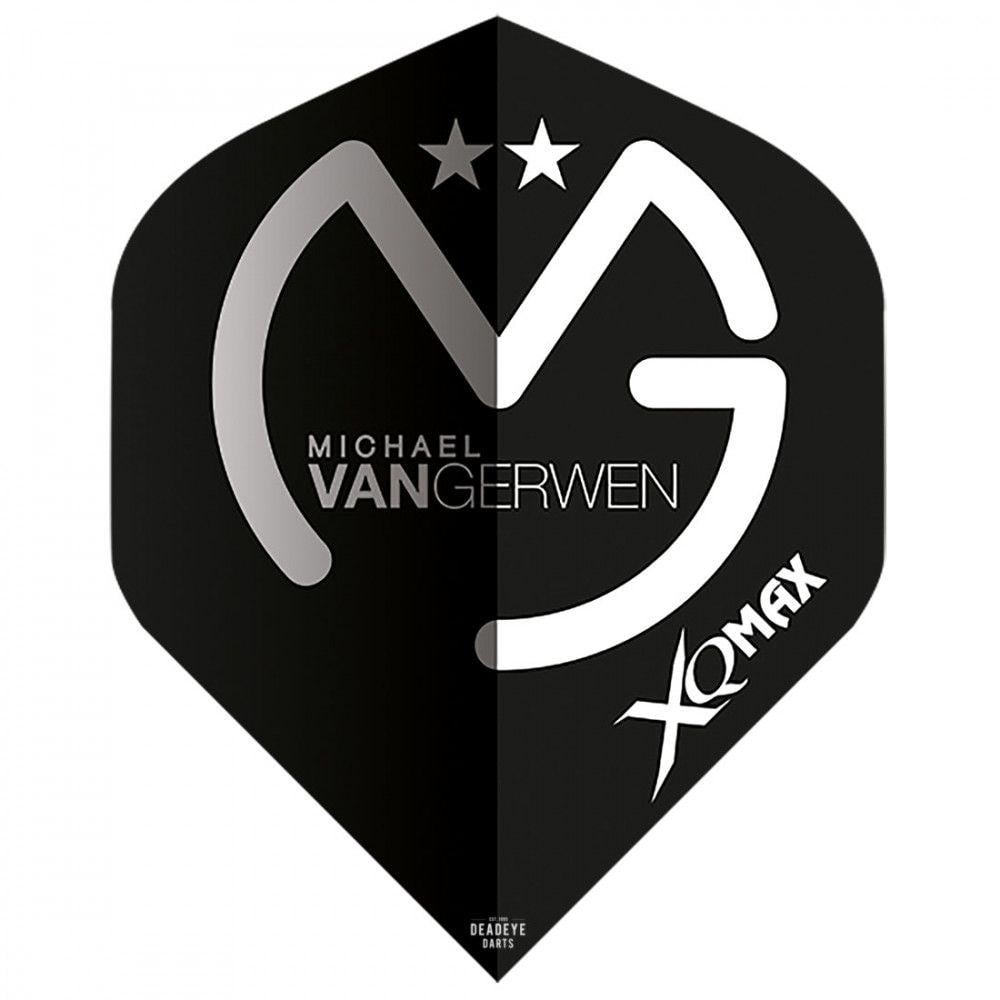 Two Black F Logo - XQ Max Michael van Gerwen Flight black flight with silver