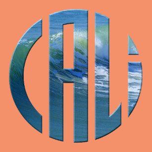 Orange Circle Wave Logo - Cali Wave Logo Gifts on Zazzle