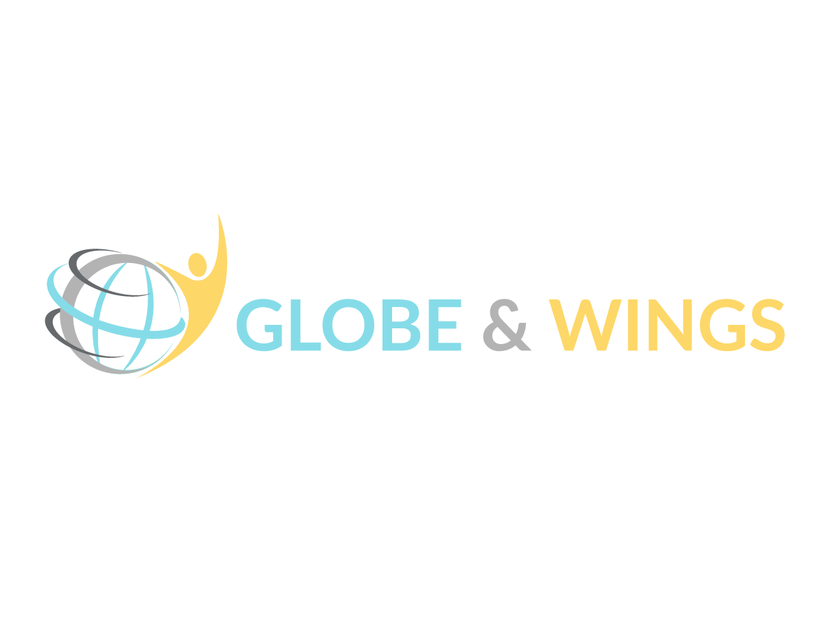 Modern Globe Logo - Modern, Colorful, Business Consultant Logo Design for Globe & Wings