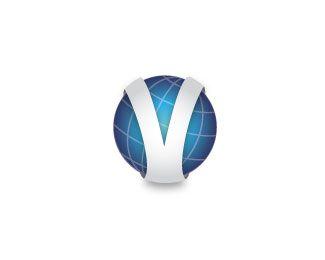 Modern Globe Logo - V Globe Designed by LogoPick | BrandCrowd
