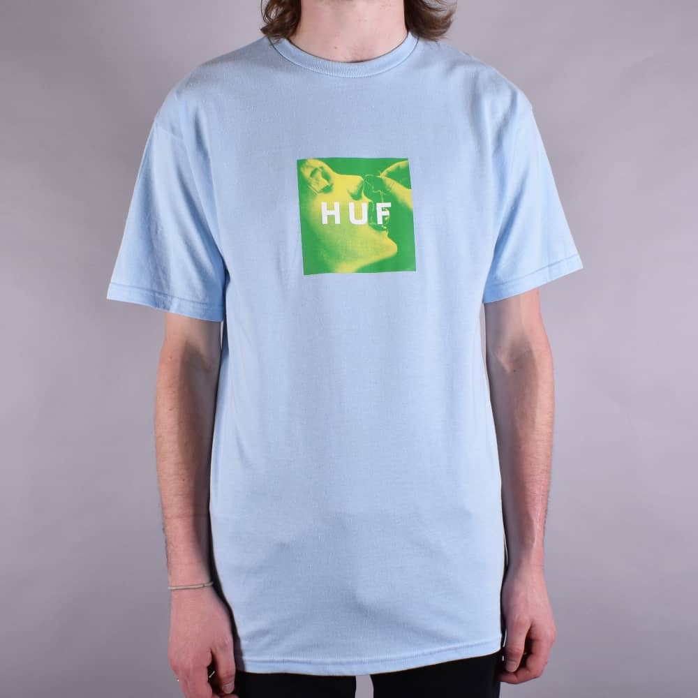 Polar Box Logo - HUF Cherry Box Logo T-Shirt - Light Blue - SKATE CLOTHING from ...