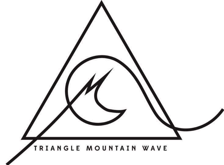 Wave and Mountain Logo - Triangle Mountain Wave