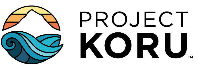 Wave and Mountain Logo - PK Mountain Wave Logo Trucker Hat — Project Koru