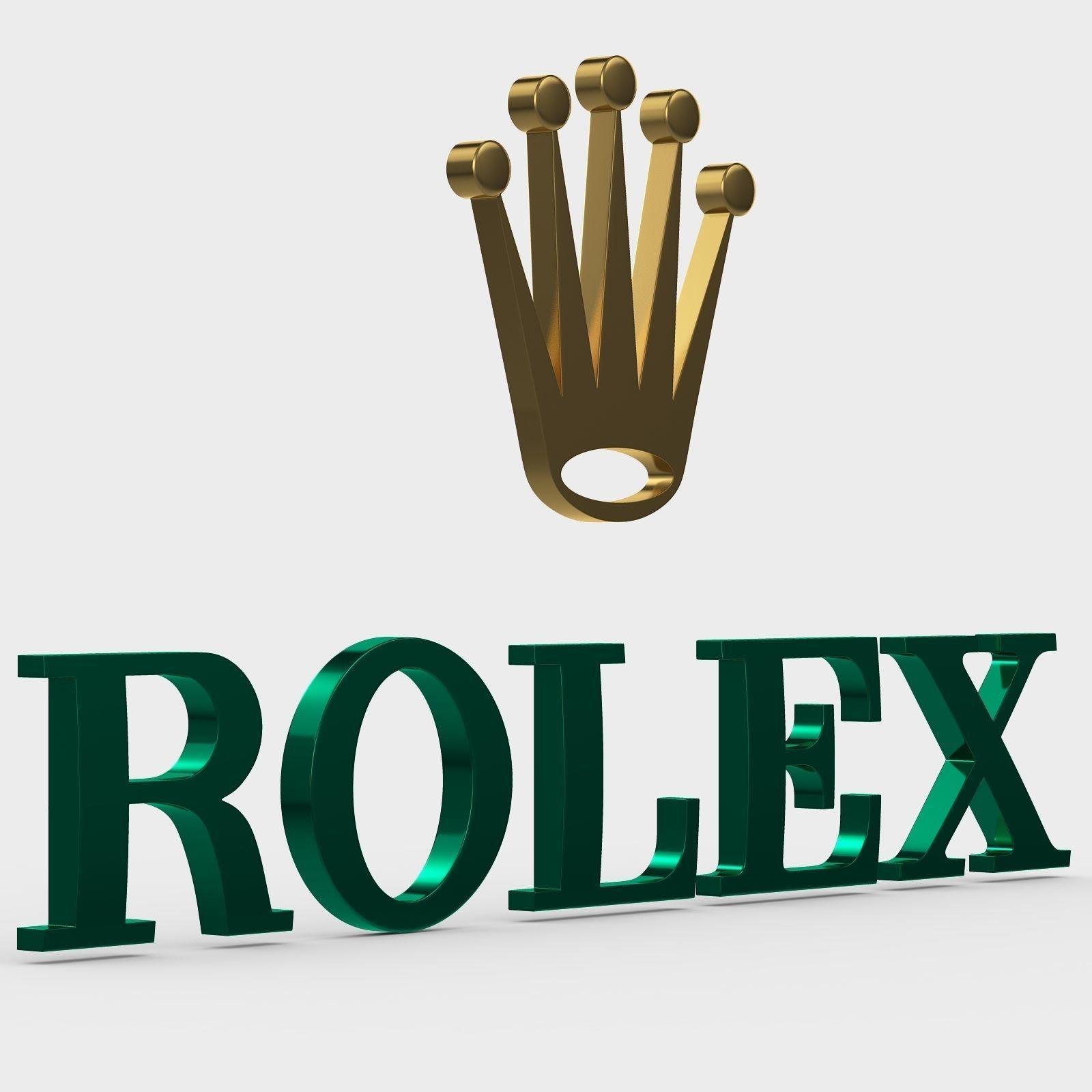 Rolex Logo - 3D rolex logo | CGTrader