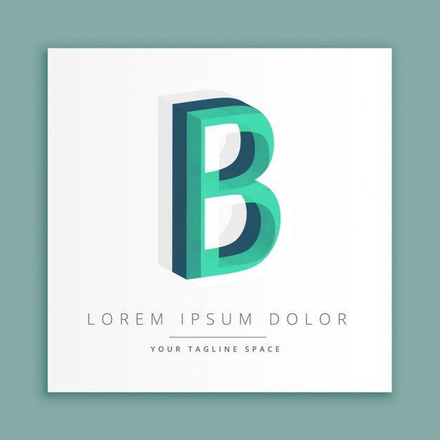 3D B Logo - 3d logo with letter b Vector | Free Download
