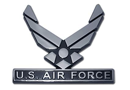 Us Air Force Logo - Amazon.com: Elektroplate U.S. Air Force Wings Chrome Auto Emblem ...