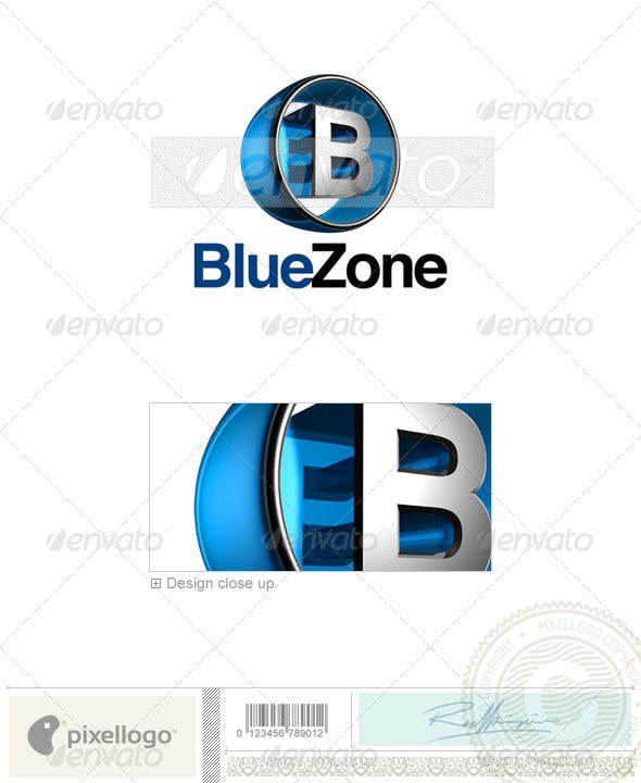 3D B Logo - B Logo - 3D-438-B by pixellogo | GraphicRiver