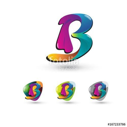 3D B Logo - b Logo - Abstract Letter b 3D Logo