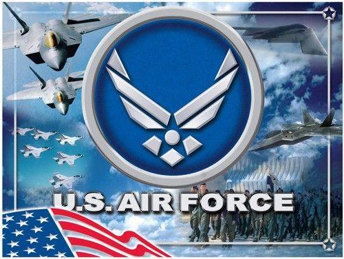 Us Air Force Logo - US Air Force Logo Printed Canvas Art