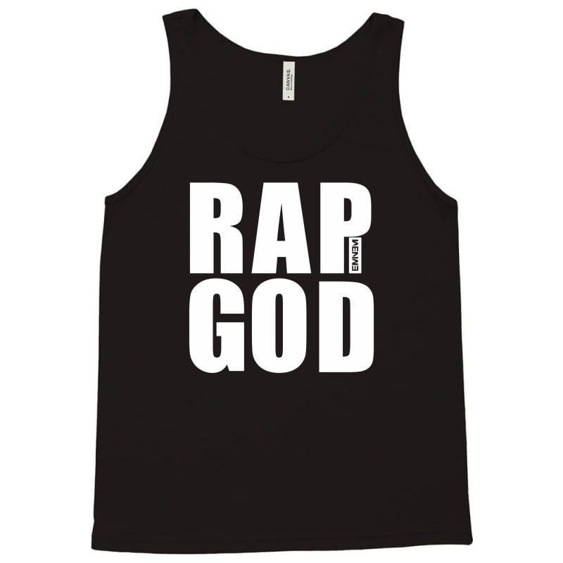 Rap God Logo - Custom Eminem Rap God Lyrics Uncensored Logo Tank Top By Henz Art ...