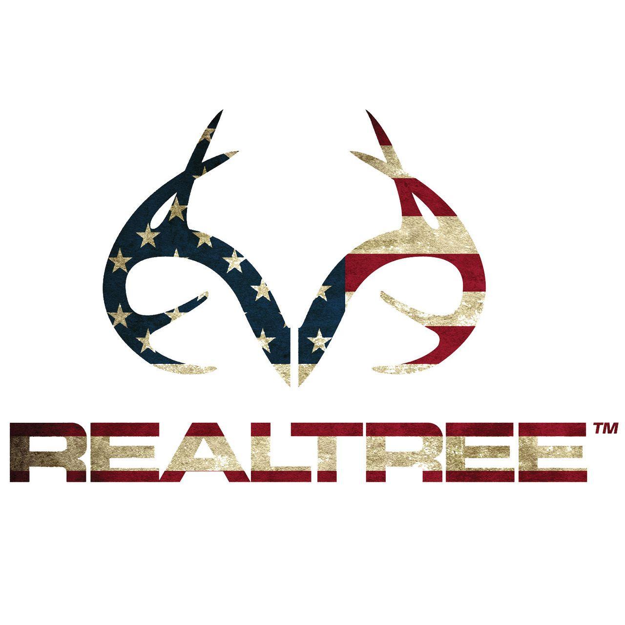 Realtree Camo Logo - Realtree Antler Patriotic Decal. Realtree Antler Decals