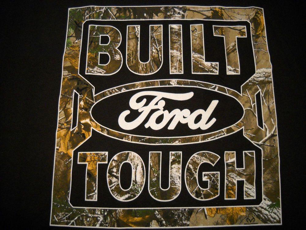 Realtree Camo Logo - New Ford Realtree Camo Truck Built Ford Tough Logo T-Shirt Mens ...
