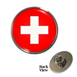Swiss Flag Logo - Swiss Flag Metal Pin Badge world cup switzerland suisse zurich Brand