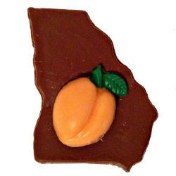 State of Georgia Peach Logo - Candies and Chocolates from Georgia