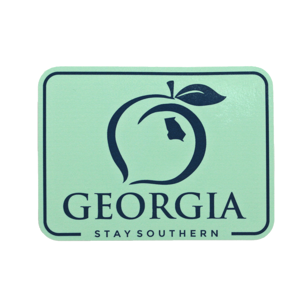 Peach State Pride Logo - Georgia Patch Decal - Mint – Peach State Pride