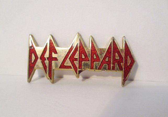 Def Leppard Band Logo - Def Leppard Band Logo Metal Pin Button Badge | Etsy