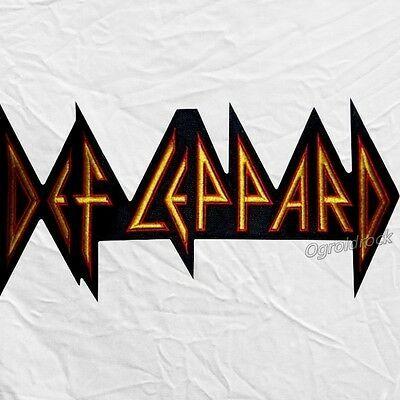 Def Leppard Band Logo - DEF LEPPARD LOGO Embroidered Patch Rock Band Rick Savage Joe Elliot ...