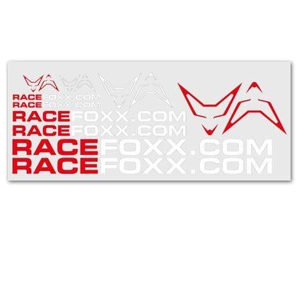 Red White Race Logo - RACEFOXX Decal Sheet Red White, € 90