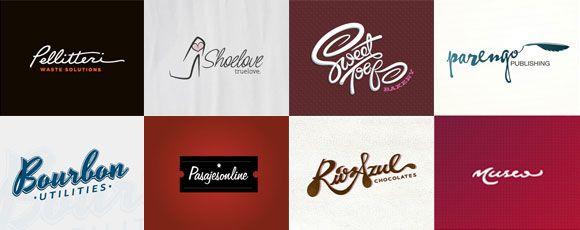 Red Cursive Logo - 20 Inspiring Cursive Typography Logos | Ninja Crunch