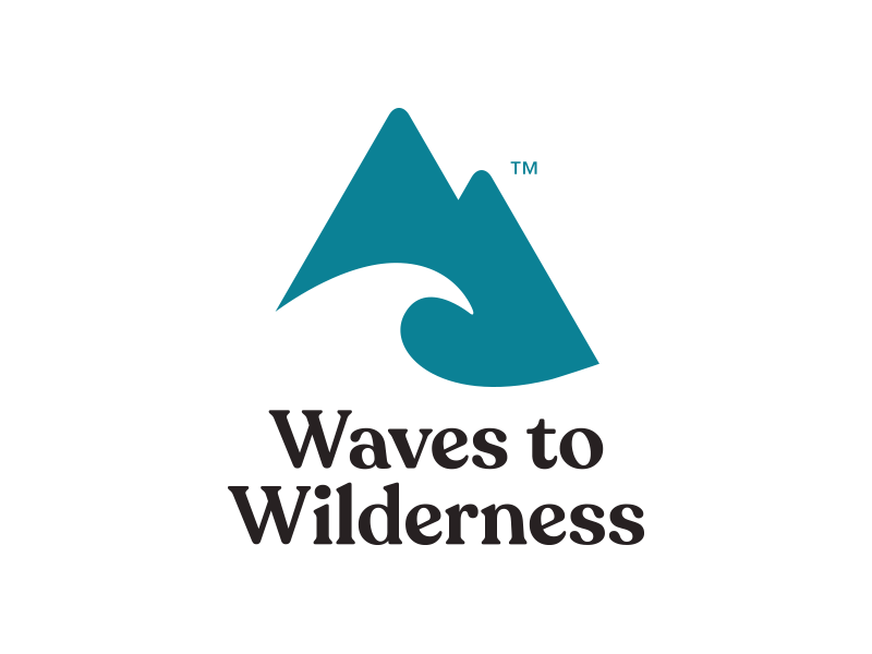 Wave and Mountain Logo - Waves To Wilderness Logo by Jacob Cass | Dribbble | Dribbble