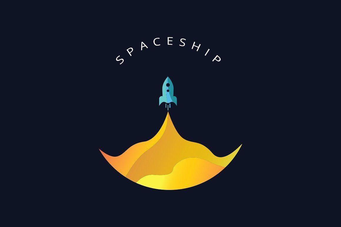 Spaceship Logo - LOGO ~ Logo Templates ~ Creative Market