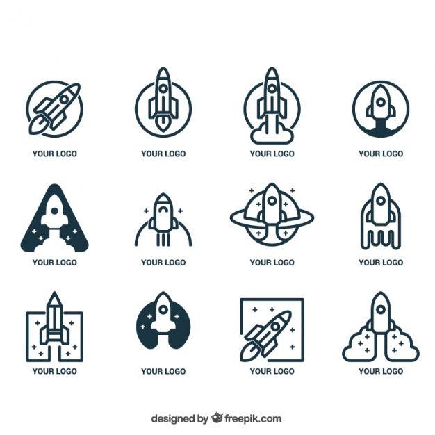 Spaceship Logo - Spaceship logo collection Vector