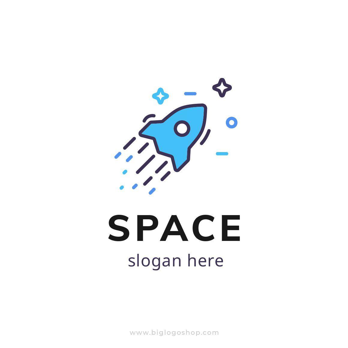 Spaceship Logo - Rocket spaceship logo design