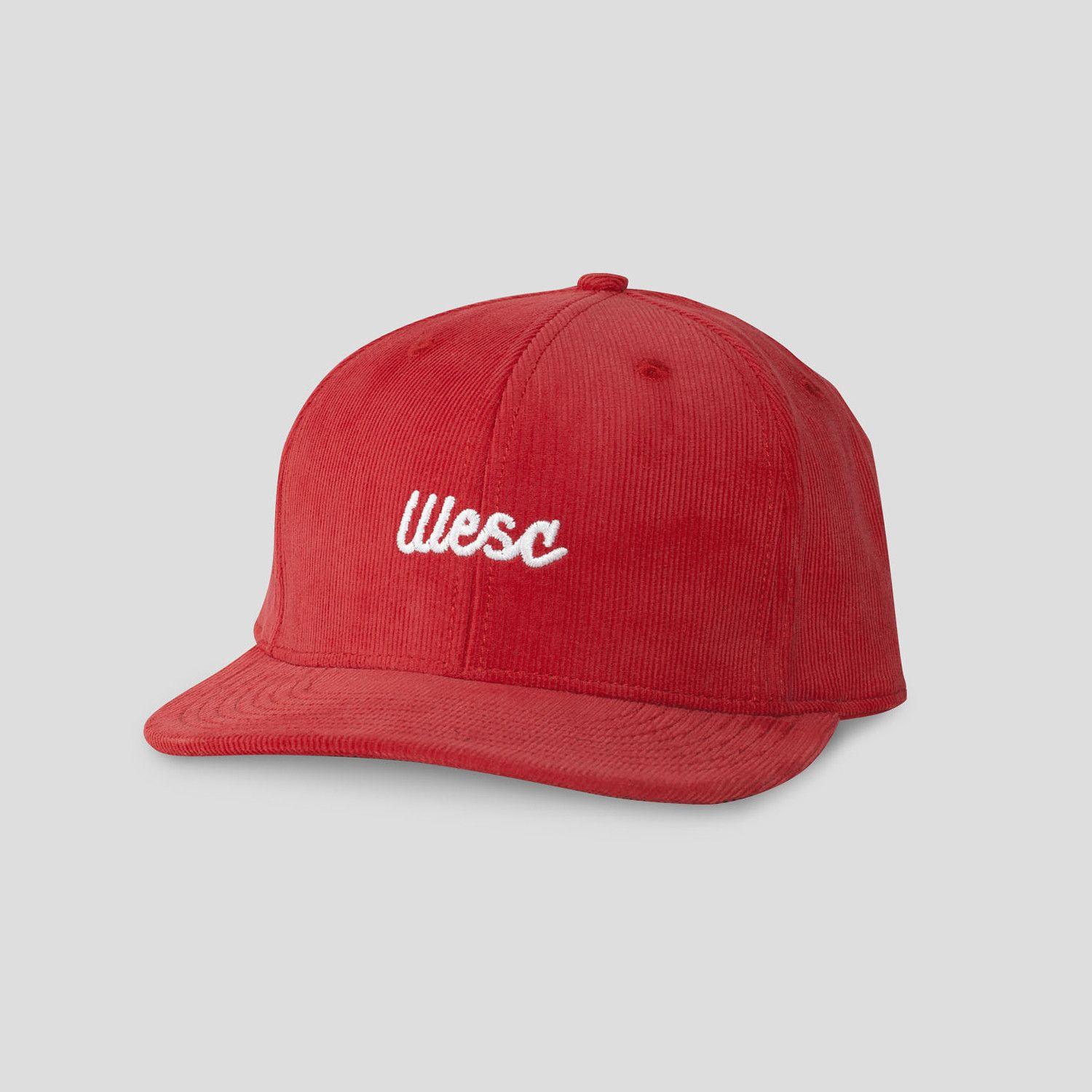 Red Cursive Logo - Cursive Logo Snapback // Fiery Red - WESC - Touch of Modern