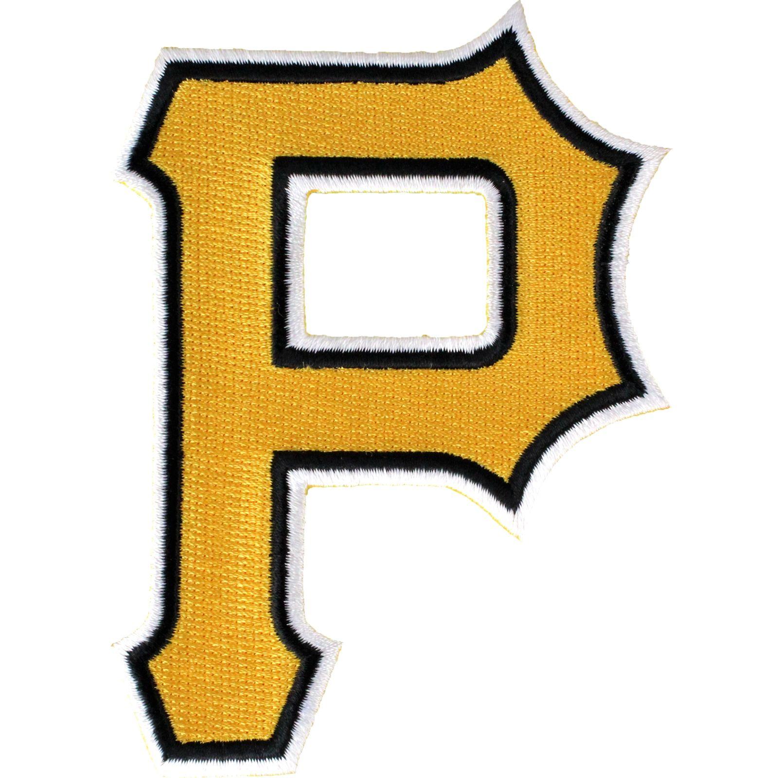 Pittsburgh Pirates P Logo - Pittsburgh Pirates 'P' Cap Hat Logo Patch Jersey Yellow Emblem ...