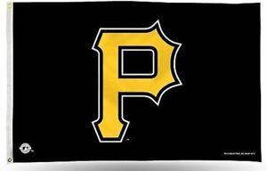 Pittsburgh Pirates P Logo - Pittsburgh Pirates P Logo Rico 3x5 Flag W Grommets Outdoor Banner