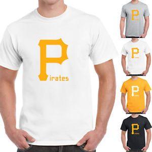 Pittsburgh Pirates P Logo - New MLB Pittsburgh Pirates P Logo T-Shirts Short Sleeve Baseball ...