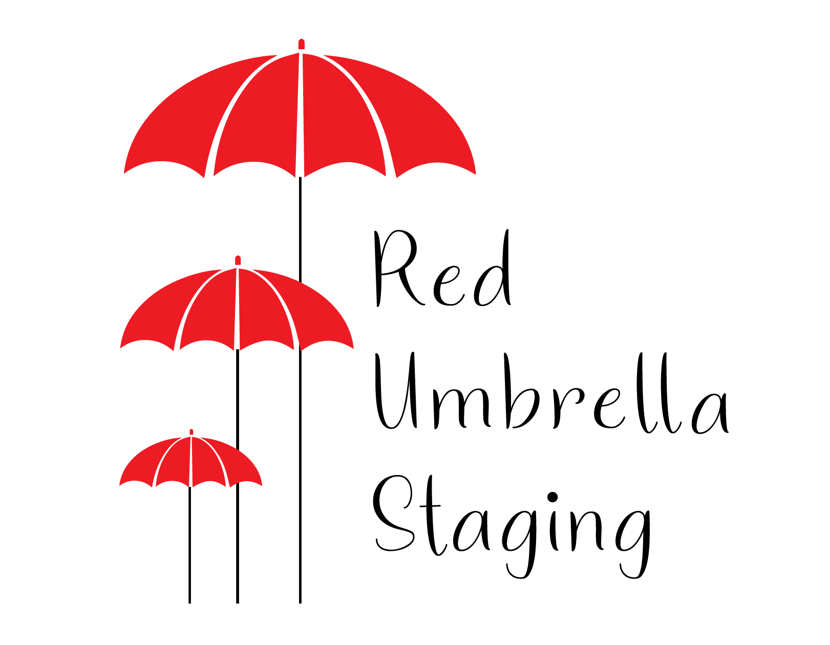 Red Umbrella Logo - Stephanie Miles Umbrella Staging Logo