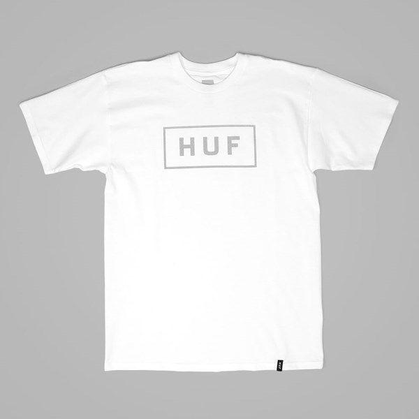 Popular White Bar Logo - HUF REFLECTIVE BAR LOGO T SHIRT WHITE